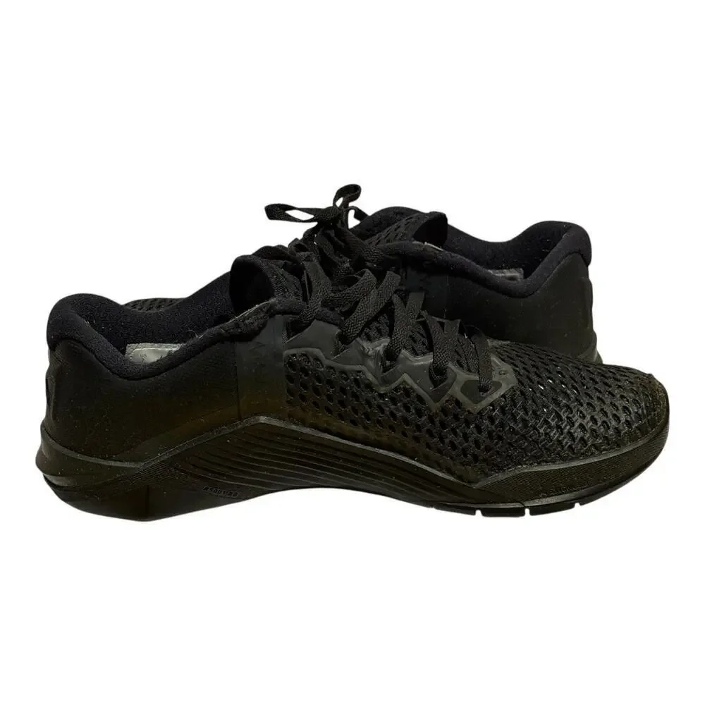 Nike Metcon 6 Black Gold Training Sneakers Men's Size 7 CK9388-001 Crossfit